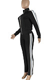 Pure Color Spliced Sport Casual Two-Pieces HR8158