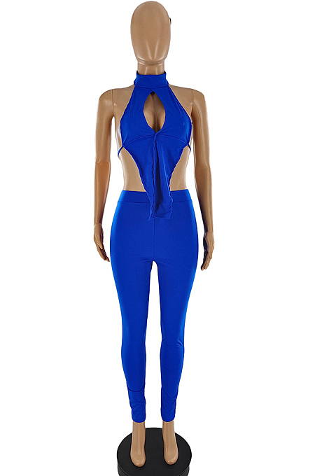 Prue Clolor Backless Casual Two-Piece SQ942