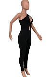 Inclinde Shoulder Off Shoulder Halterunch Casual Jumpsuit CYY8075