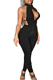 Prue Clolor Backless Casual Two-Piece SQ942