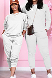 Cute Prue Color Casual Sport Two-Piece MTY6779