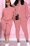 Cute Prue Color Casual Sport Two-Piece MTY6779
