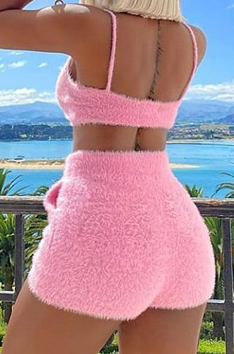 Pure Color Breathable Vest Shorts Sets QQM4201