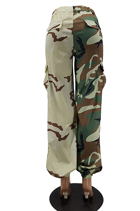 Cute Camouflage Joining Together Casual Pants MTY6376
