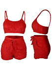 Pure Color Breathable Vest Shorts Sets QQM4201