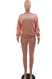Cute Prue Color Casual Sport Two-Piece MTY6779