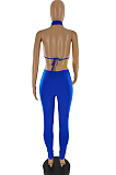 Prue Clolor Backless Casual Two-Piece SQ942