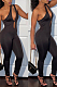 Inclinde Shoulder Off Shoulder Halterunch Casual Jumpsuit CYY8075