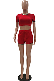 Prue Color Cotton Ribbon Sport Coltivate One's Morality Shorts Two-Piece TRS1105