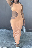 Night Clue Sexy Fashion Casual Prue Color Dresses S6271