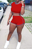 Prue Color Cotton Ribbon Sport Coltivate One's Morality Shorts Two-Piece TRS1105