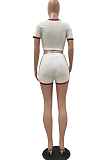 Prue Color Cotton Ribbon Sport Coltivate One's Morality Shorts Two-Piece TRS1105
