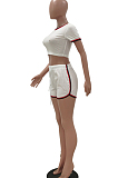 Prue Color Cotton Ribbon Sport Coltivate One's Morality Shorts Two-Piece TRS1105
