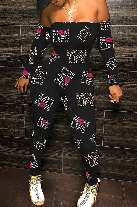 Fashion Sexy Boob Tube Top Long Jumpsuit WY6744