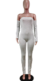 Fashion Sexy Boob Tube Top Long Jumpsuit WY6744
