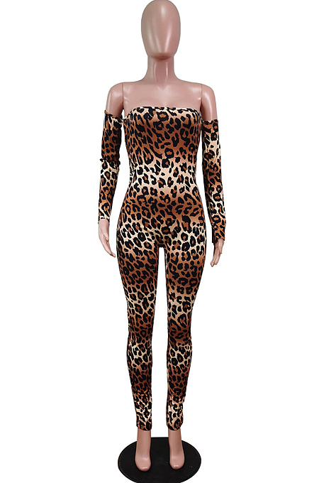 Fashion Sexy Boob Tube Top Long Jumpsuit WY6744