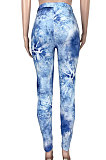 Fashion Tight Pringing Pants Street Style Casual Long Pants TZ1178