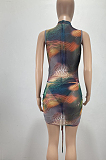 Summer Euramerican Rainbow Printing Bodycon Jumpsuits AMM8331