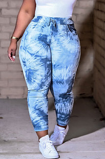 Fashion Tight Pringing Pants Street Style Casual Long Pants TZ1178