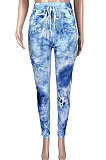 Fashion Tight Pringing Pants Street Style Casual Long Pants TZ1178