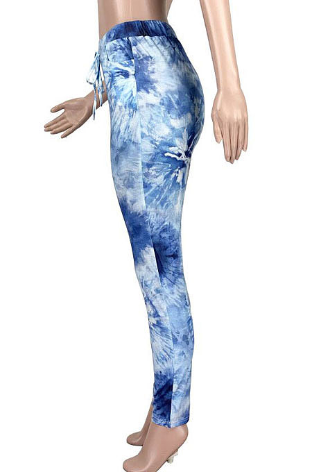 Fashion Tight Pringing Pants Street Style Casual Long Pants TZ1178