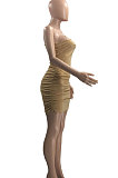 Pure Color Sexy Slip Mini Dress OH8025