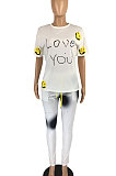 Euramerican Women Sexy Fashion Sport Cotton Pants Sets LYY9287