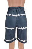 Fashion Casual Simplee Printing Loose Shorts PU6058