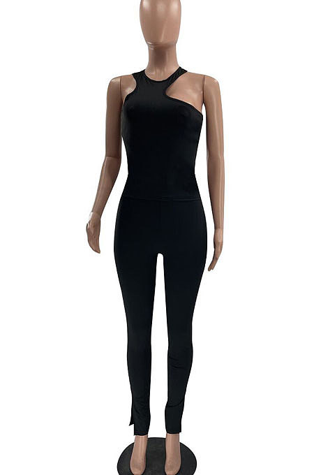 Casual Simplee Sexy Pure Color Vest Sets Two-Pieces MF6607