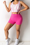 Tie Dye Printing Casual Sport Vest Shorts Sets LML202