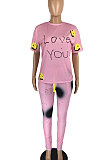 Euramerican Women Sexy Fashion Sport Cotton Pants Sets LYY9287