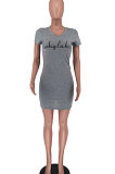 Sexy Round Neck Mid Waist Sleevesless Mini Dress OH8029