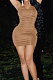 Pure Color Sexy Slip Mini Dress OH8025