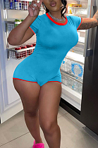 Night Club Fashion Sexy Zipper Half High Neck Spors Jumpsuit YZL832