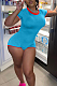 Night Club Fashion Sexy Zipper Half High Neck Spors Jumpsuit YZL832