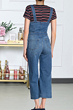 Fashion Personality Spray White Sexy Sling One-Piece Denim Pants JLX6884