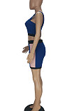 Slip Spliced Casual Small Vest Shorts Sets QMQ7022