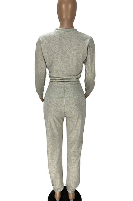 Ruffle Casual Pure Color Pants Sets QMQ7005