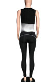 Euramerican Women Casual Printing Sleeveless Bodcon Jumpsuits QMQ8832