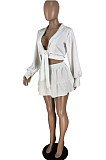 Elegant Fashion V Neck Casual The Skirt Suit BM7149