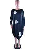 Fashion Sexy Casual Wave Point Dresses YZL829