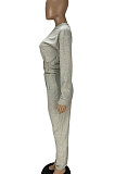 Ruffle Casual Pure Color Pants Sets QMQ7005