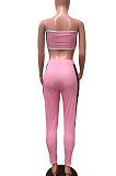 Summer Slip Spliced Colours Cultivate One's Morality Sexy Contrast Color Casual Two-Pieces FM6195
