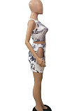 Casual Sexy Positioning Printing Skirts Sets DY8842