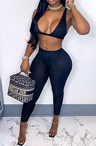 Fashion Sexy Backless Pure Color Pants Sets SMY8075