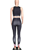 Casual High Elastic Tight Printing Pants Sets WXY8833