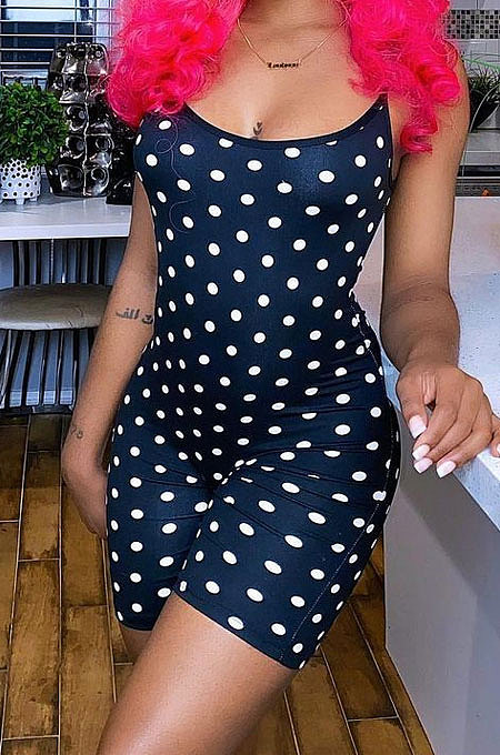 Slip Sexy Trendy Polka Dot Romper Shorts SMY8076