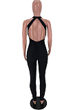 Pineapple Cloth Backless Fold Tight Jumpsuits ARM8251
