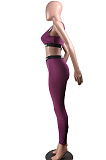 Fashion Casual Positioning Letter Sleeveless Long Pant Two-Piece RZ1054