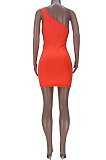 Trendy Casual Women Bind Hollow Out Ruffle Mini Dress MDF5217